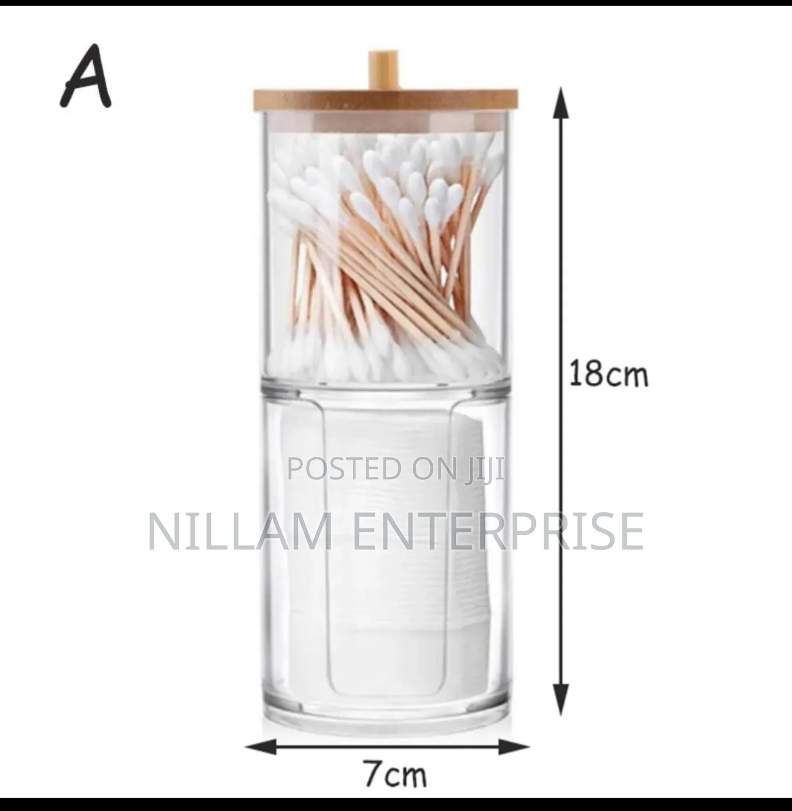 2pc Cotton Pad Holder Jars