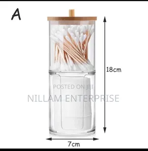 2pc Cotton Pad Holder Jars