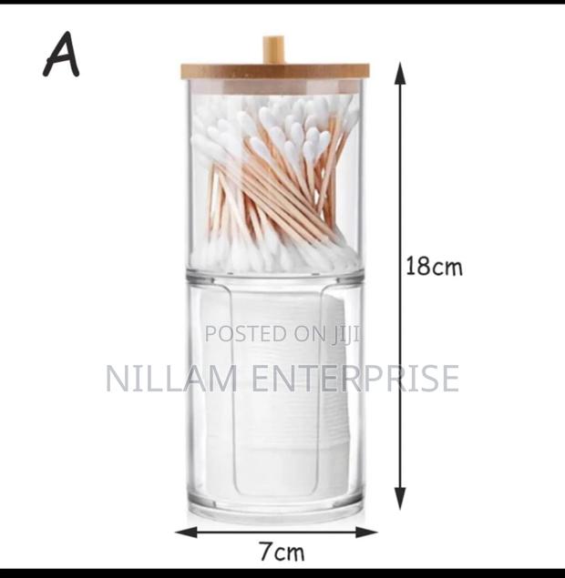 2pc Cotton Pad Holder Jars - thumbnail 5