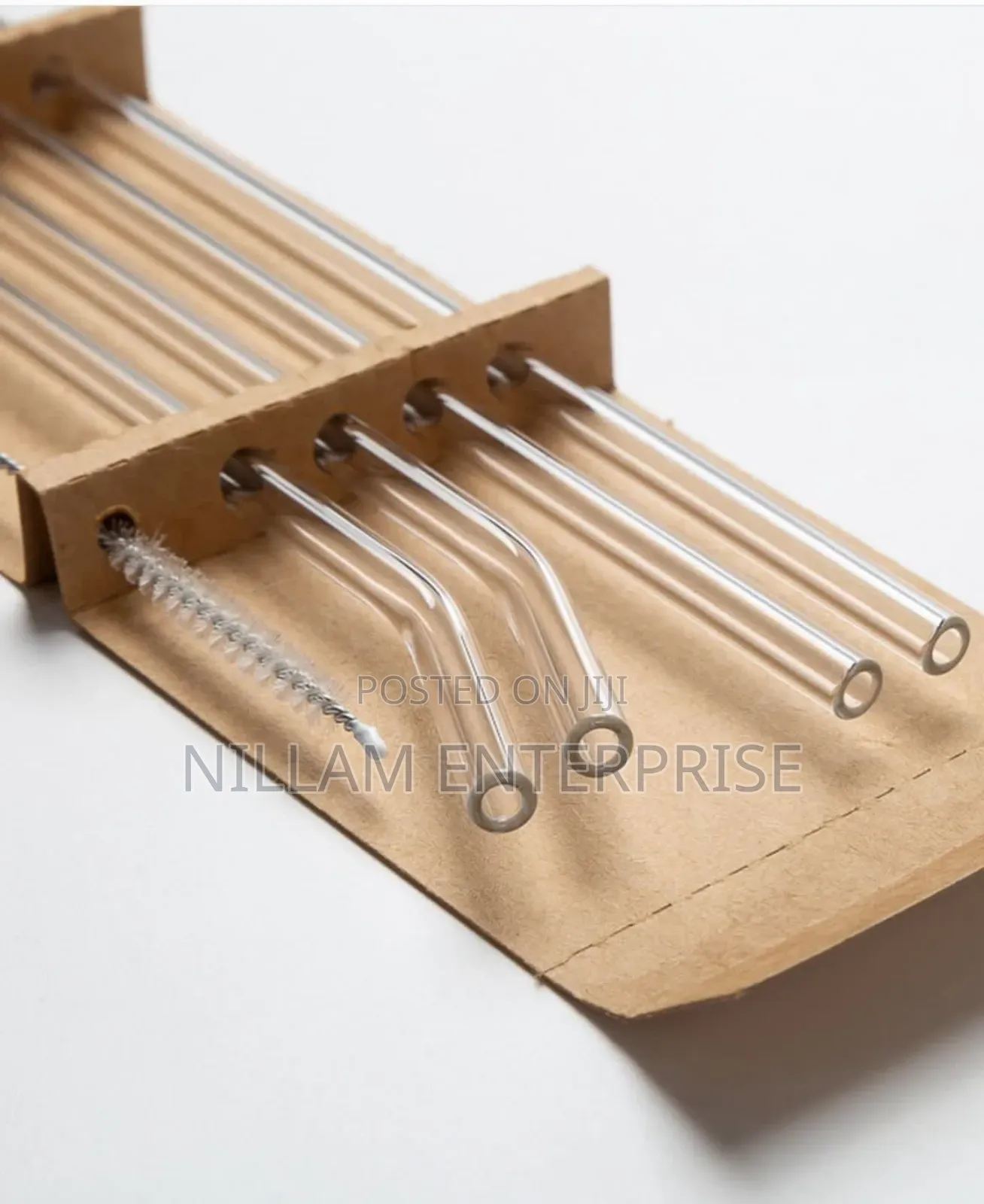 4 PCS Reusable Glass Straws