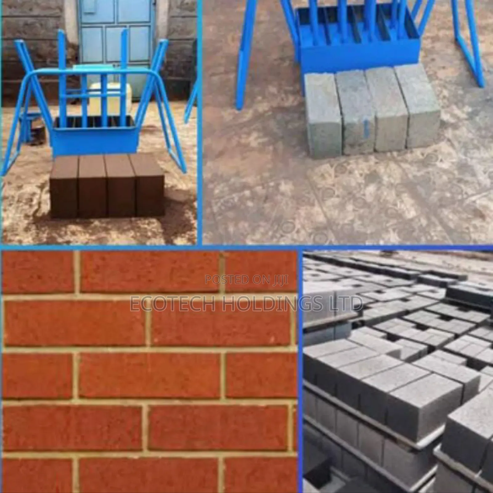 4 In1 Interlocking Block Making Mould Machine