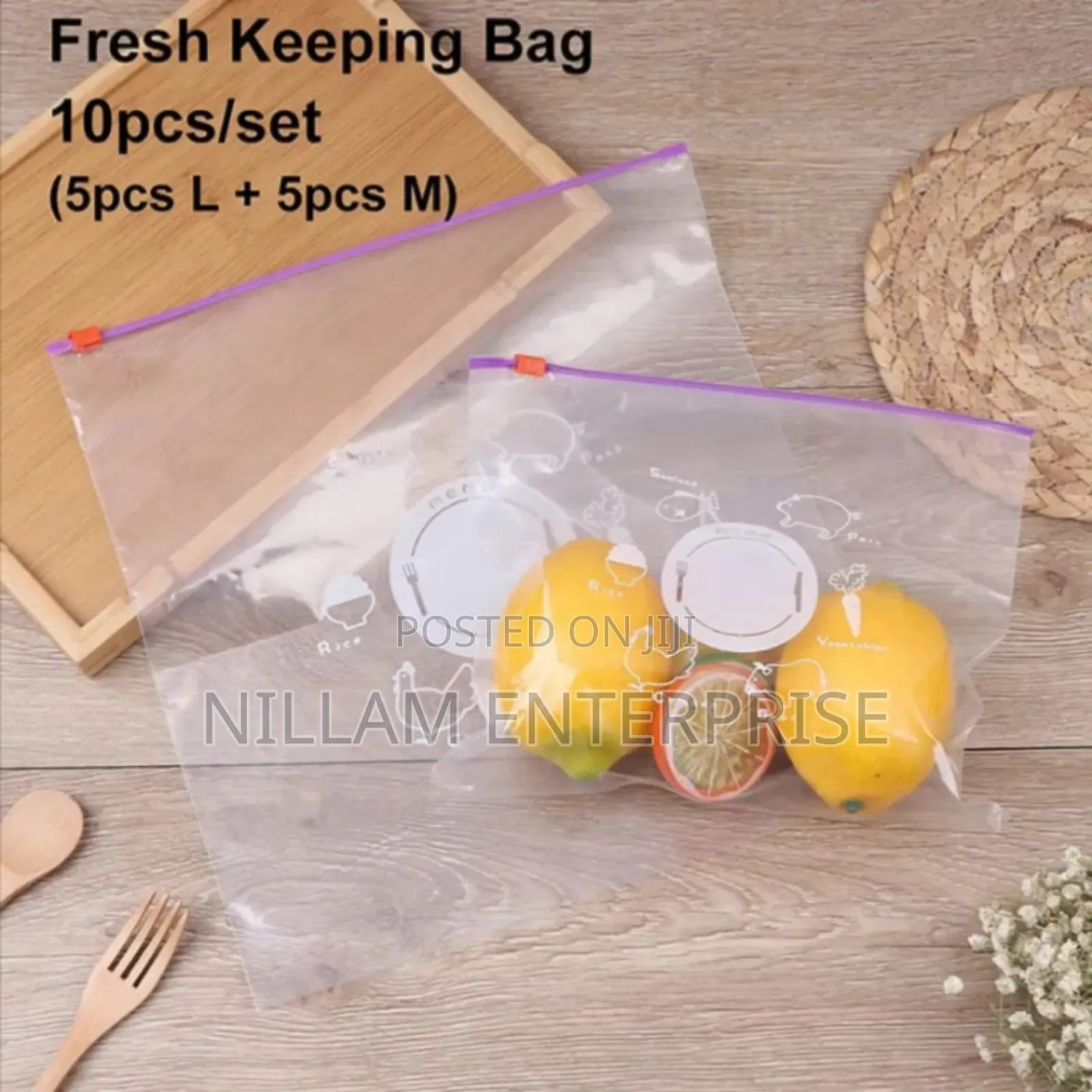 Reusable Ziplock Fridge Bags
20pcs