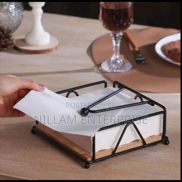 Luxury Metallic Serviette Holder - thumbnail 2