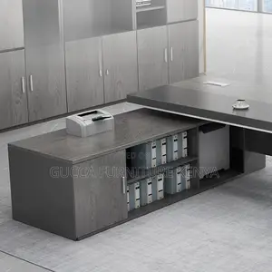 Office Tables:180cm L-Shaped Flexible Executive Office Table