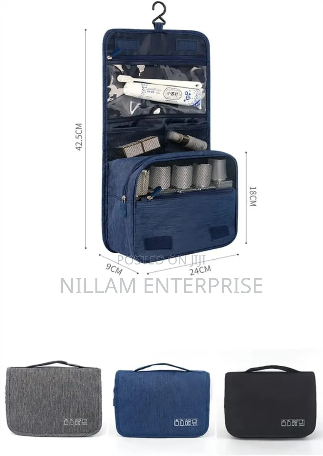 High-Quality Foldable Cosmetic Bag
