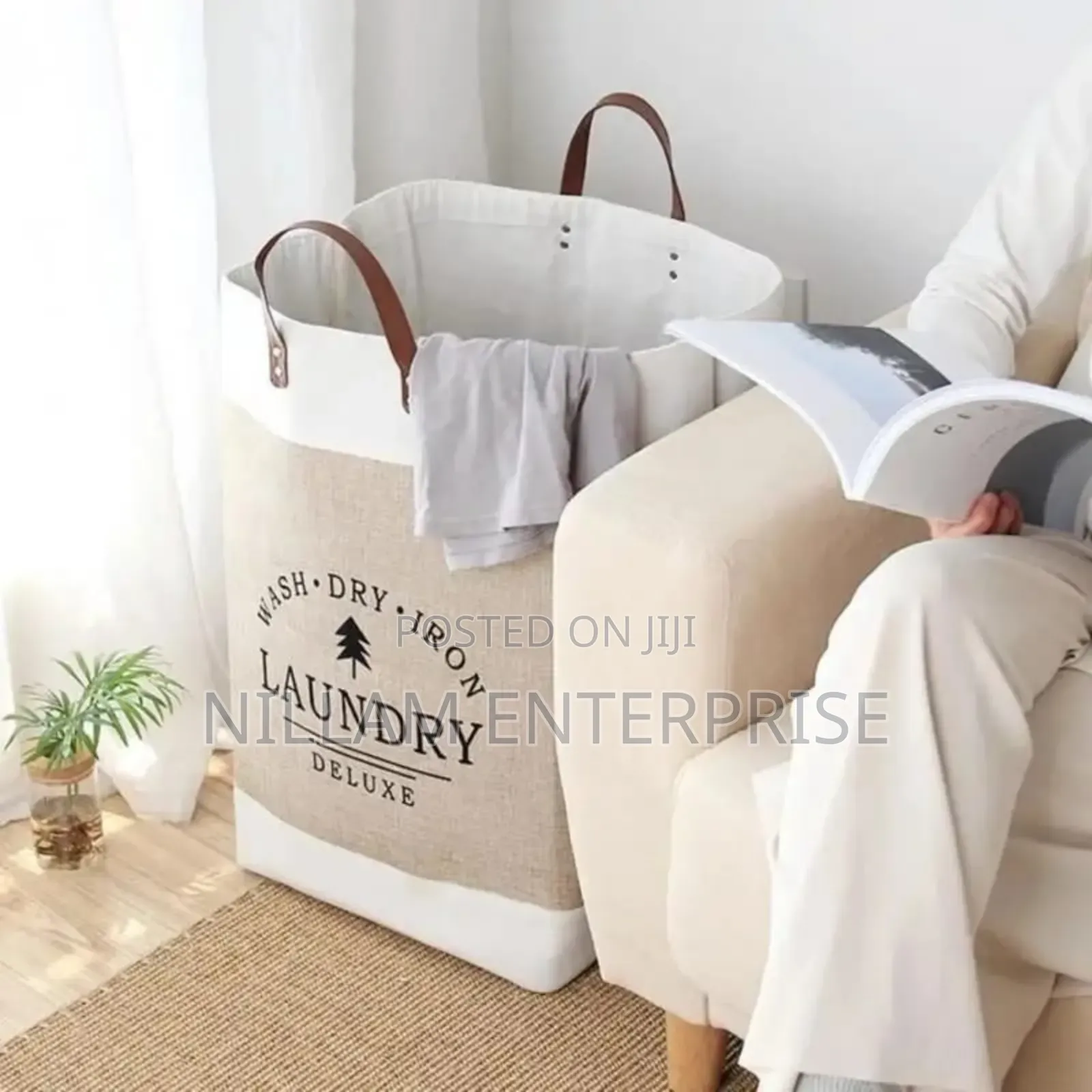 Large Capacity Foldable Laundry Deluxe Basket*