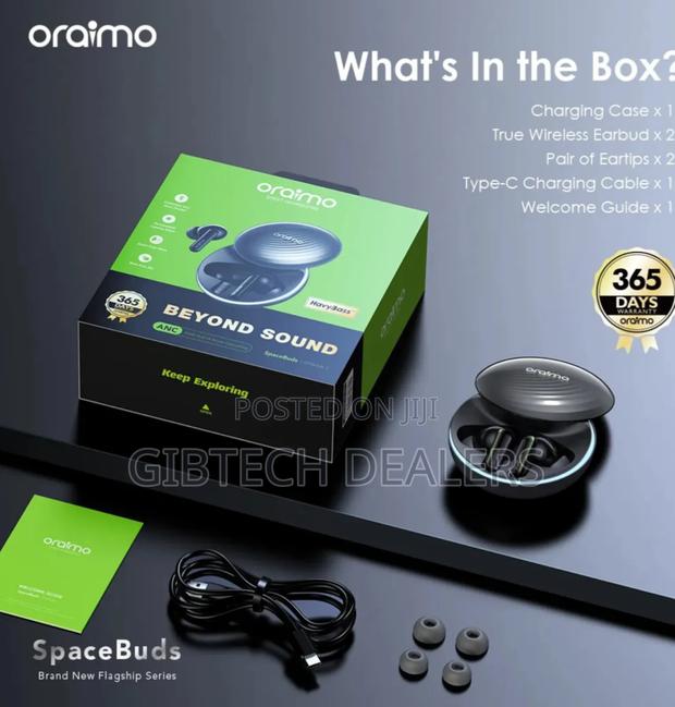 Oraimo Spacebuds OTW-630 ANC 50db Hybrid Noice Cancelling