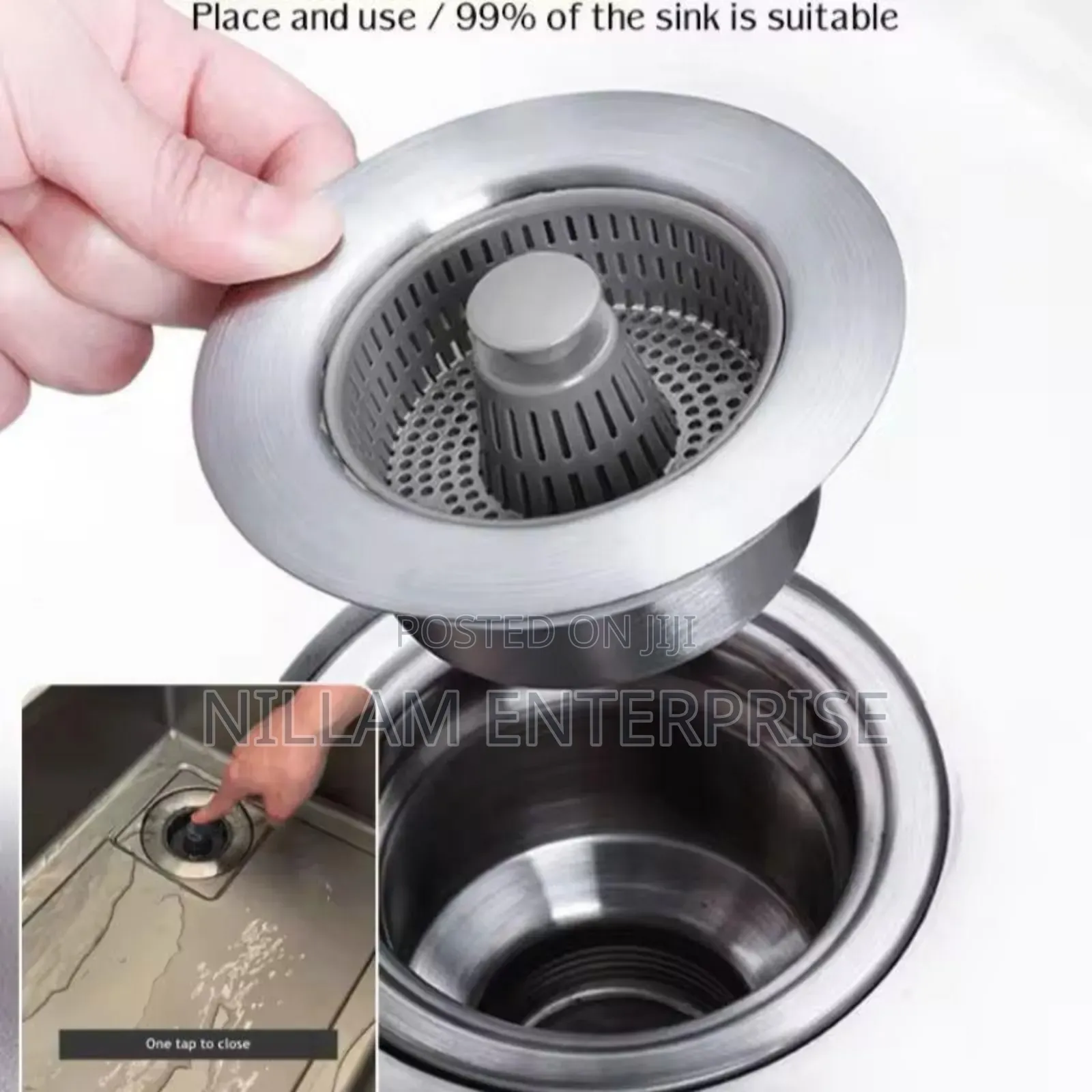 Stainless Steel Kitchen Sink Strainer