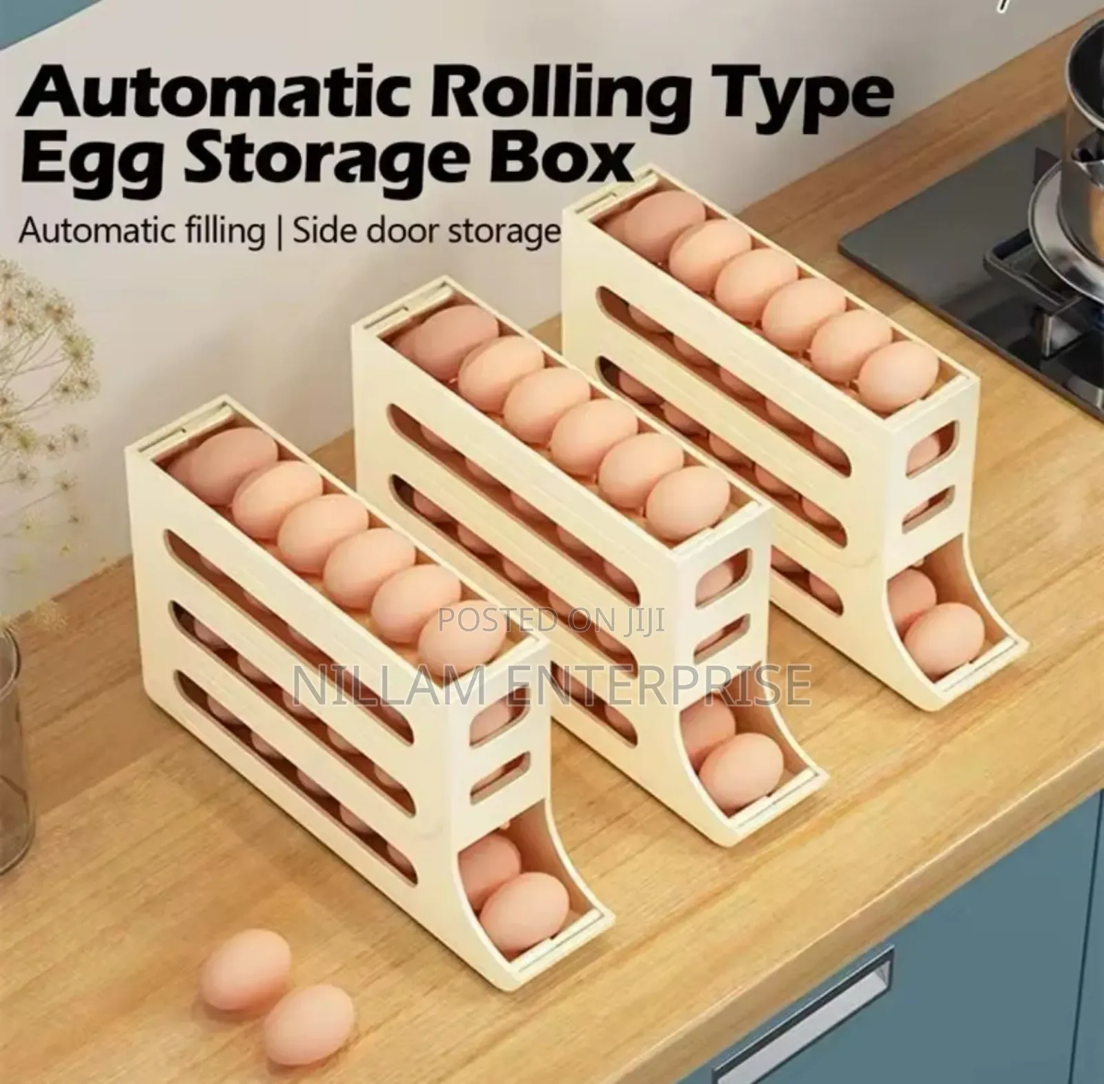 4 Layer Rolling Egg Dispenser