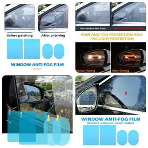 4 PCS Car Window Anti Fog Window Protective Film