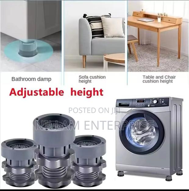 4 PCS Adjustable Height Washing Machine Anti Vibration Pads - thumbnail 4