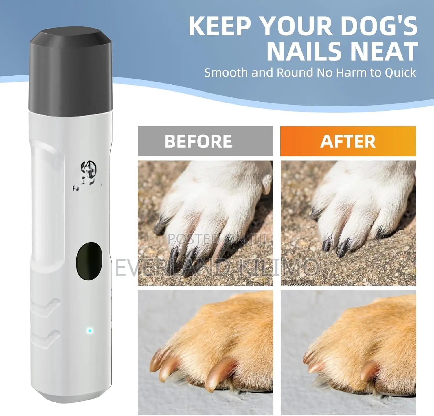 Rechargeable Pet Nail Trimmer