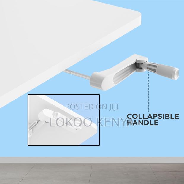 Office Desk: White Electric Adjustable Office Desk - thumbnail 2