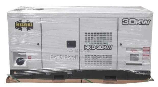 30kva 3-Phase Hisaki Japan DIESEL Genset Water Cooled