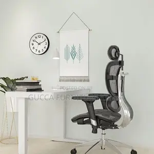 Office Chairs: Black Orthopedic High Back Comfy Office Chair