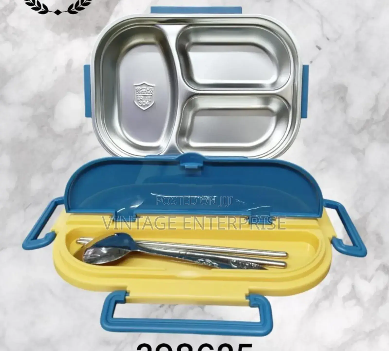 Lunch Box With Spoon and Chopsticks