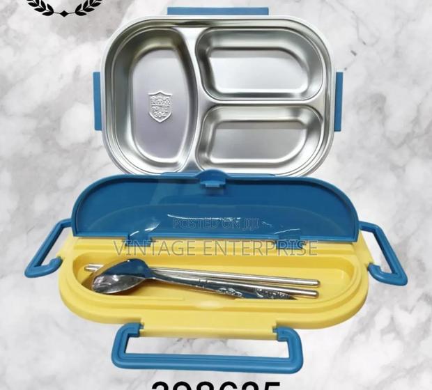 Lunch Box With Spoon and Chopsticks - main view