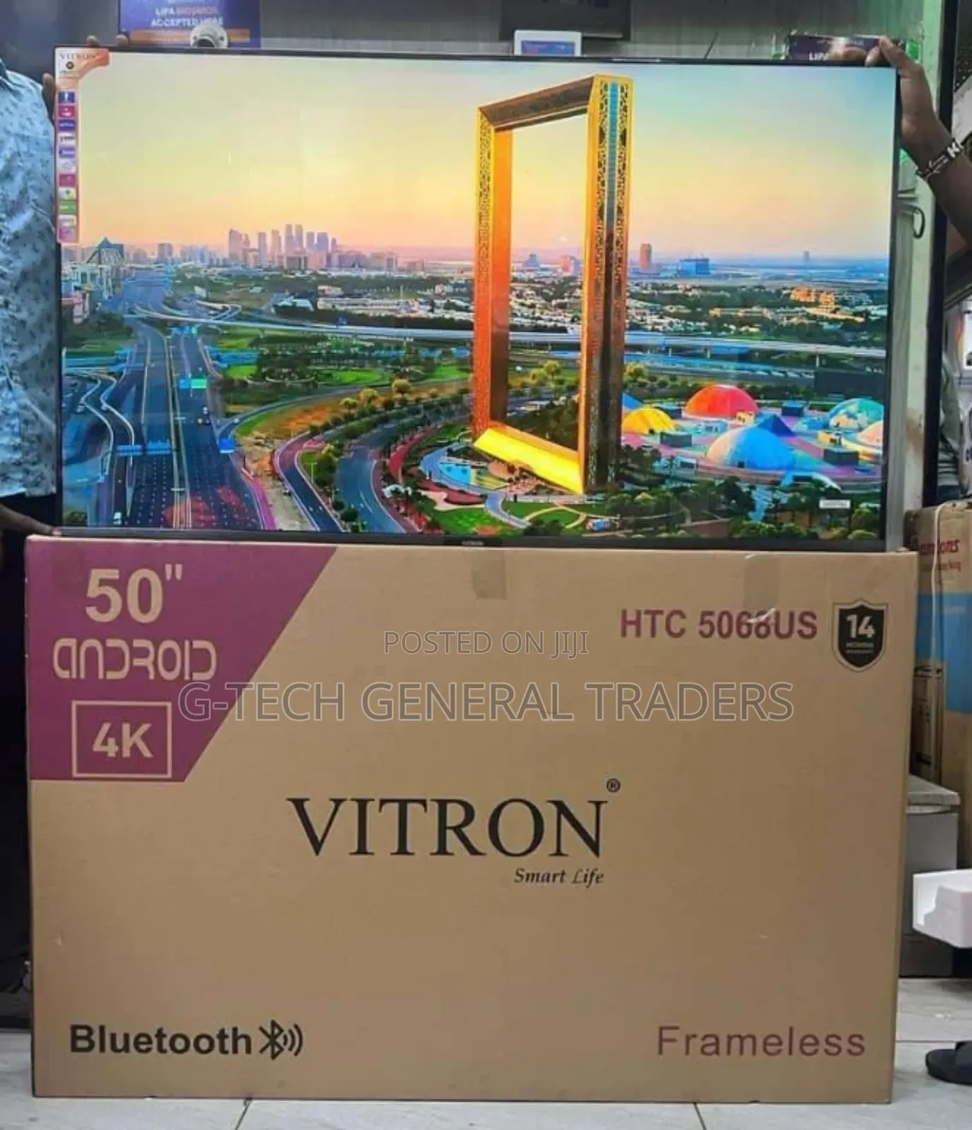 Vitron 50inch Smart Android Htc5068us Frameless Tv