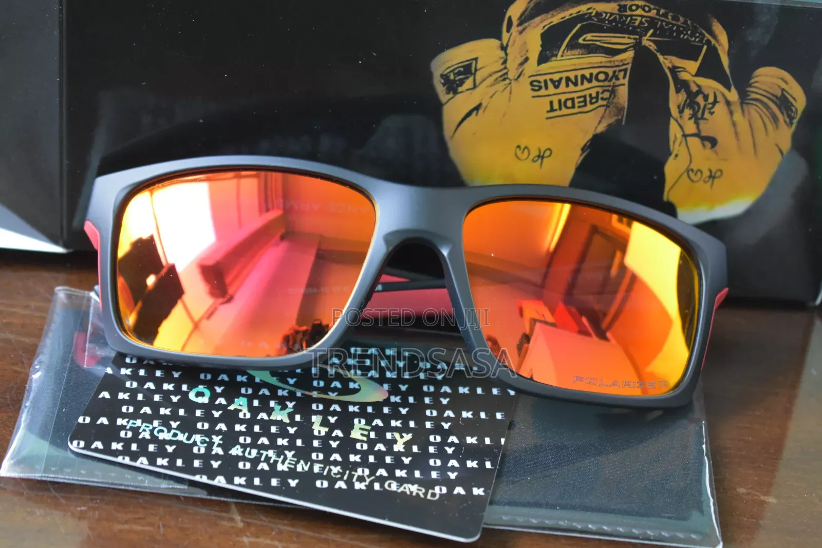 Oakley Sylas Prizm Sapphire Polarzed Lenses Black Frame