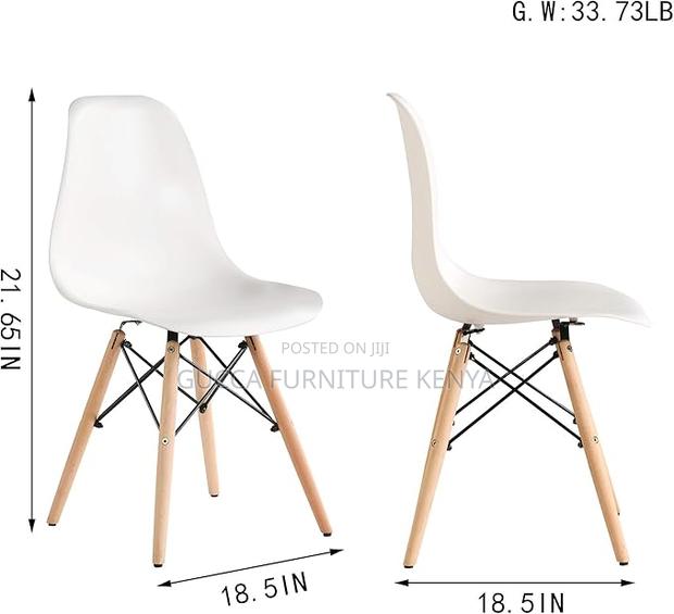 Home Chairs: Modern Style Classic Plastic Dining Chair - thumbnail 2