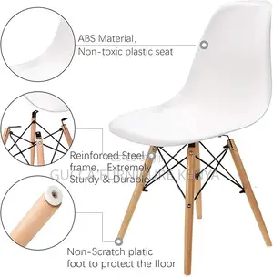 Home Chairs: Modern Style Classic Plastic Dining Chair
