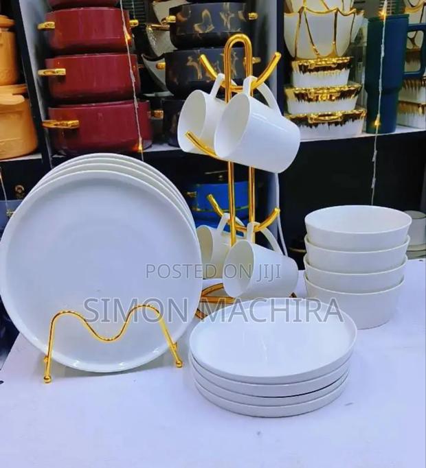 24pc Dinner Set White Dinner Set - main view