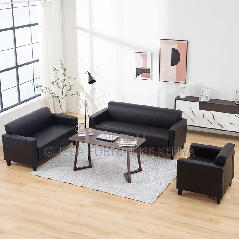 Sofas:5-Seater Trendy Lumber Executive Leather Office Sofa