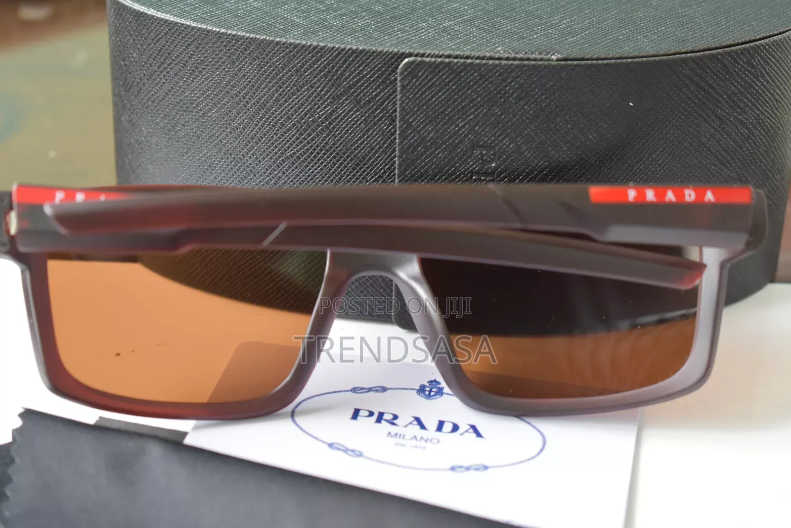 Prada Linea Rossa Rectangle Sunglasses for Man PS05YS