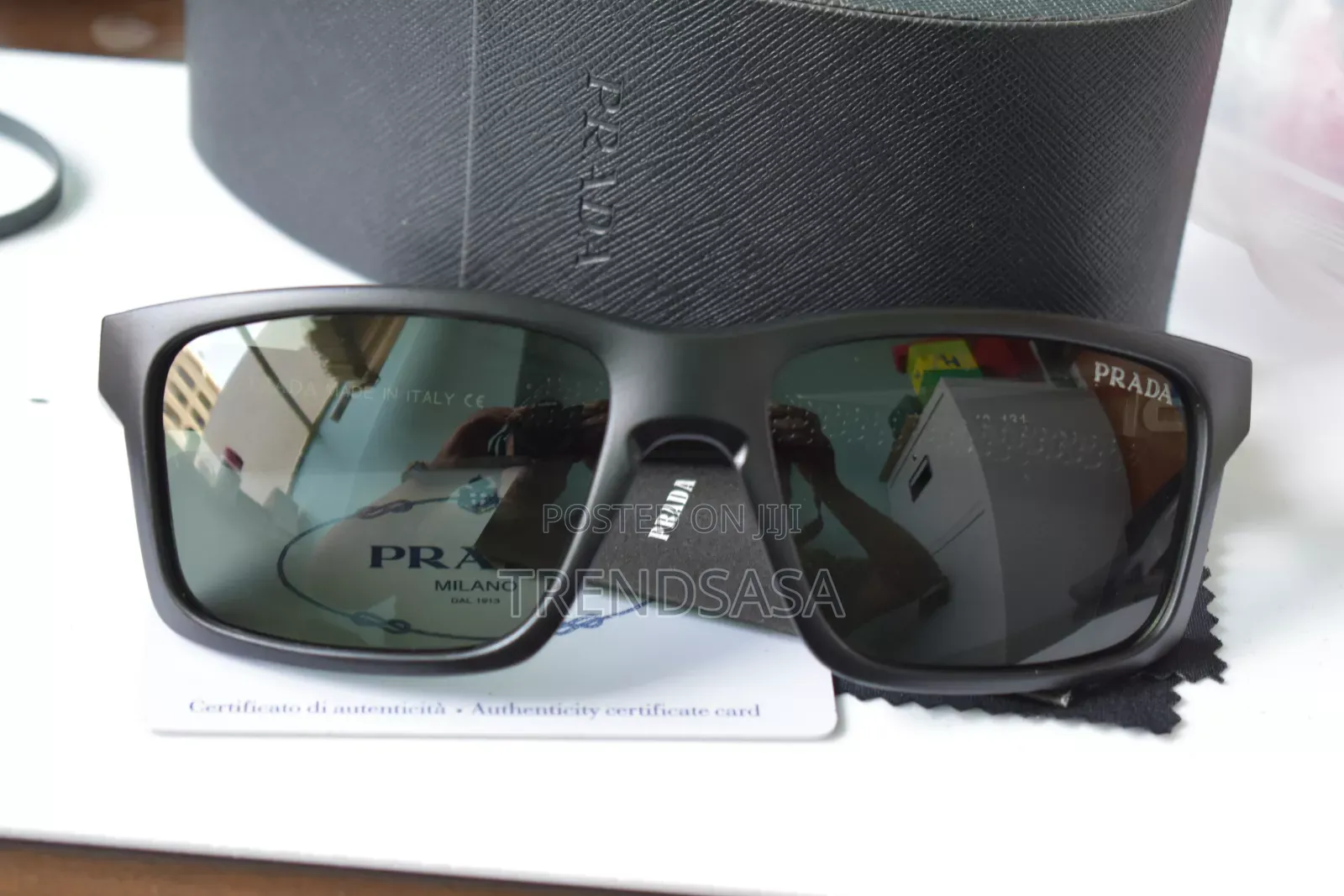 Prada Linea Rossa Rectangle Sunglasses for Man PS05YS