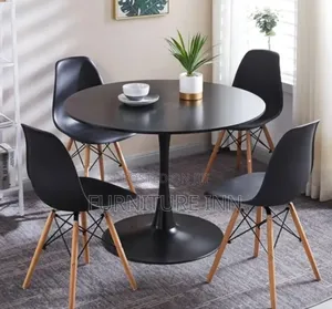 Stylish Eames Dining Set,Table + 4 Seats