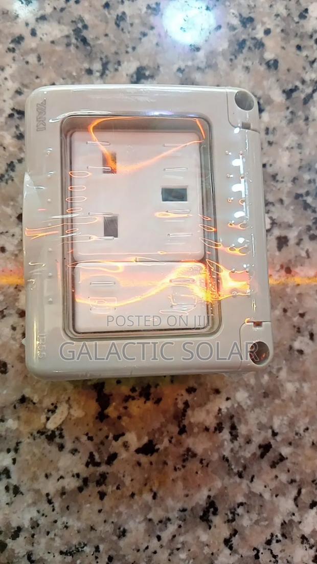 Waterproof Twin Socket Switched