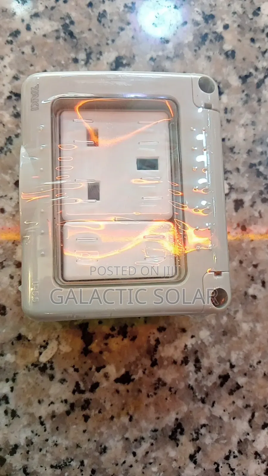 Waterproof Twin Socket Switched