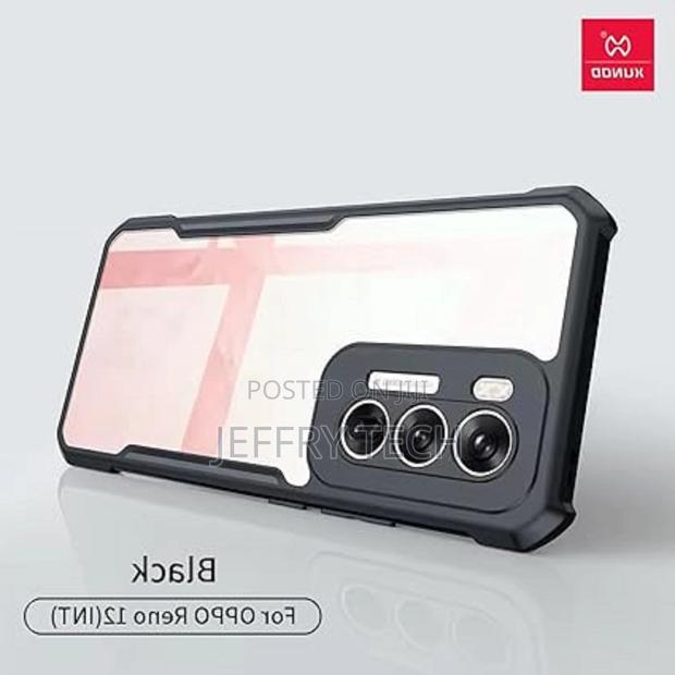 Xundd Cover Case for Oppo Reno 12 (Armor | Clear PC and TPU)