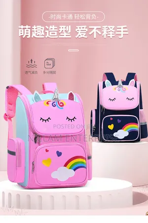 Unicorn Cartoon School Bags*