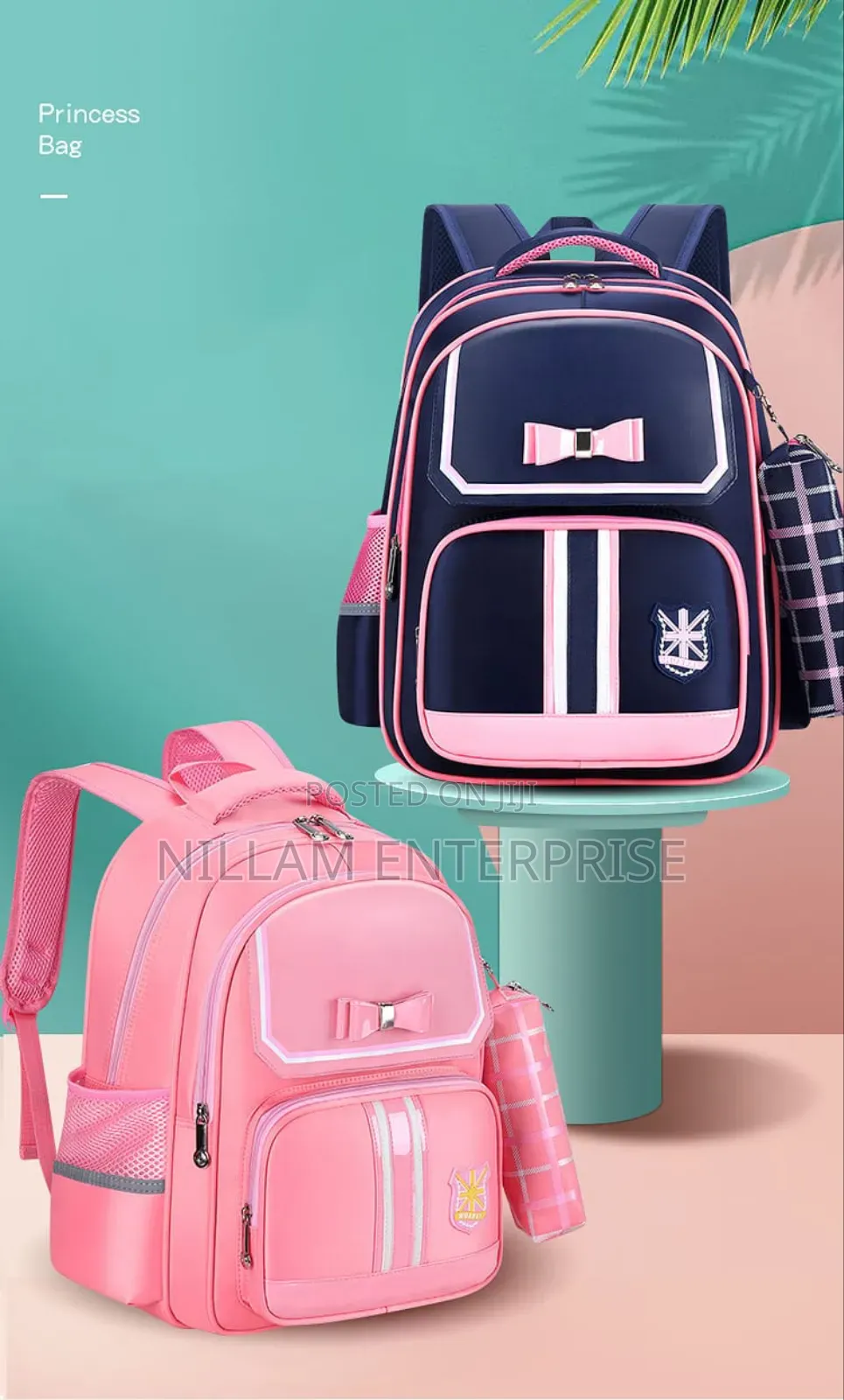 Cute 2in 1 School Backpack