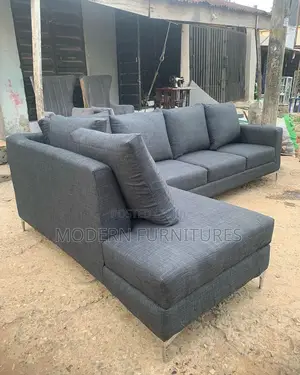 Dark Grey L Sofa