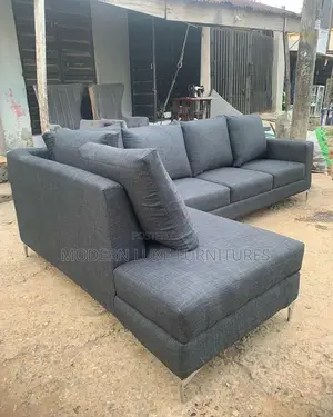 Dark Grey L Sofa