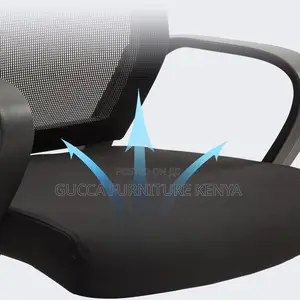 Office Chairs:Ergonomic Cantilever Task Chair With Mesh Seat