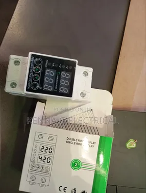 Newest Over Under Voltage Protector Relay 63A Din Rail Autom