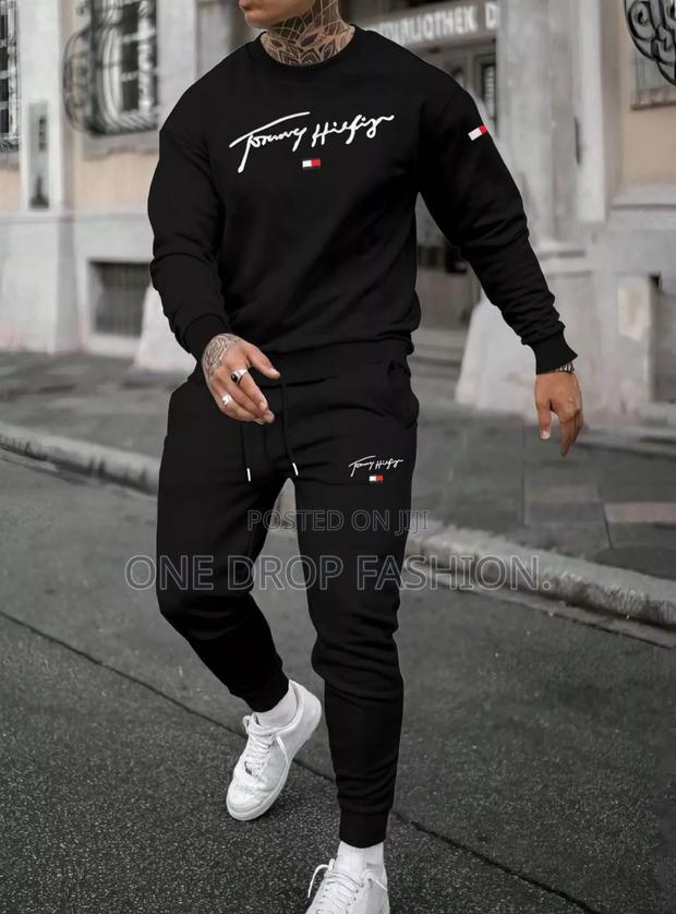 Red /Black Classy Tracksuits - thumbnail 2