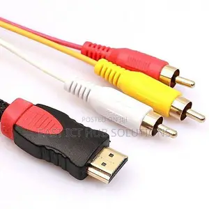 HDMI To RCA Cable. 5 Feet 1.5m HDMI Male To 3-RCA Male Connector Video