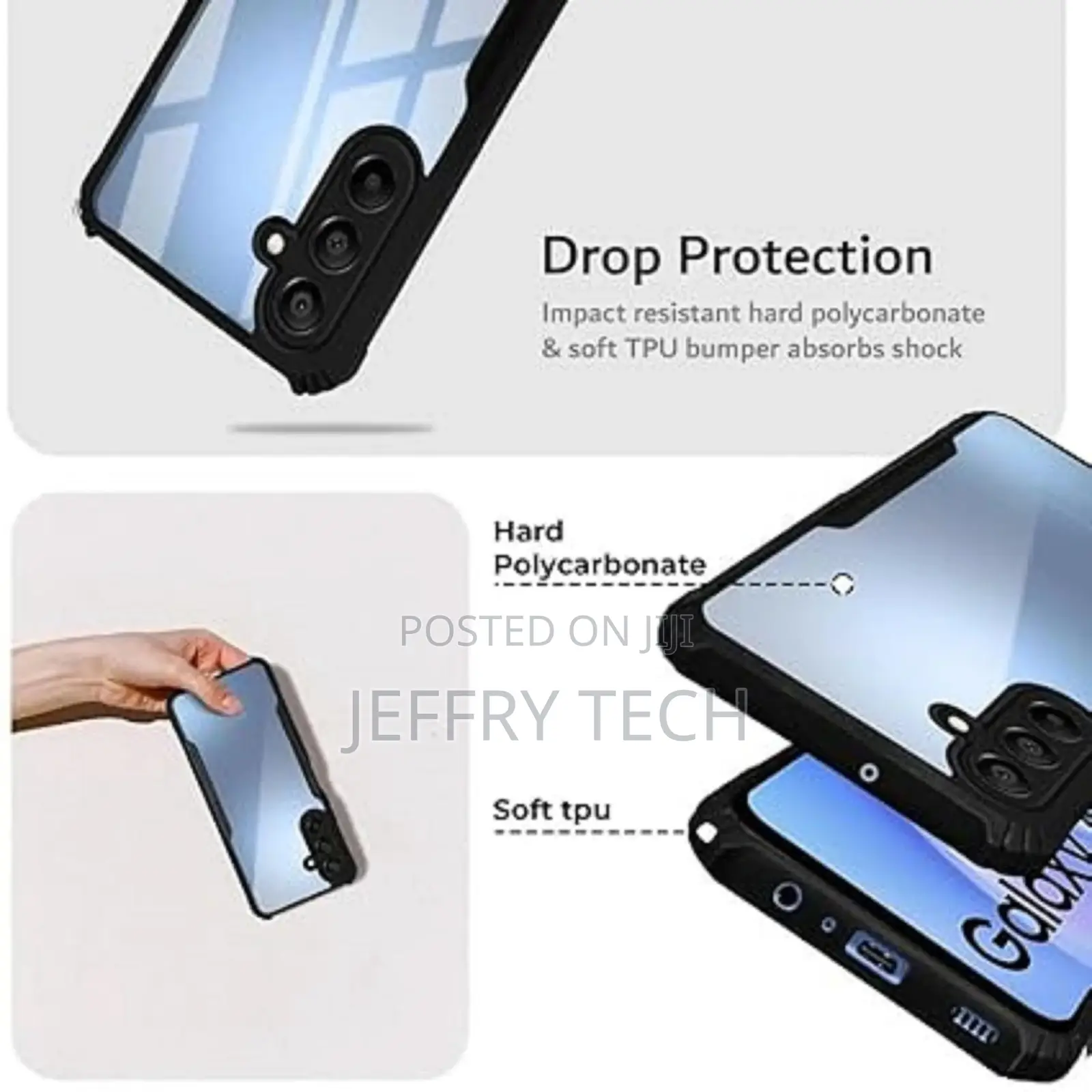 Xunnd Case Back Cover Case for Samsung A15 Transparent