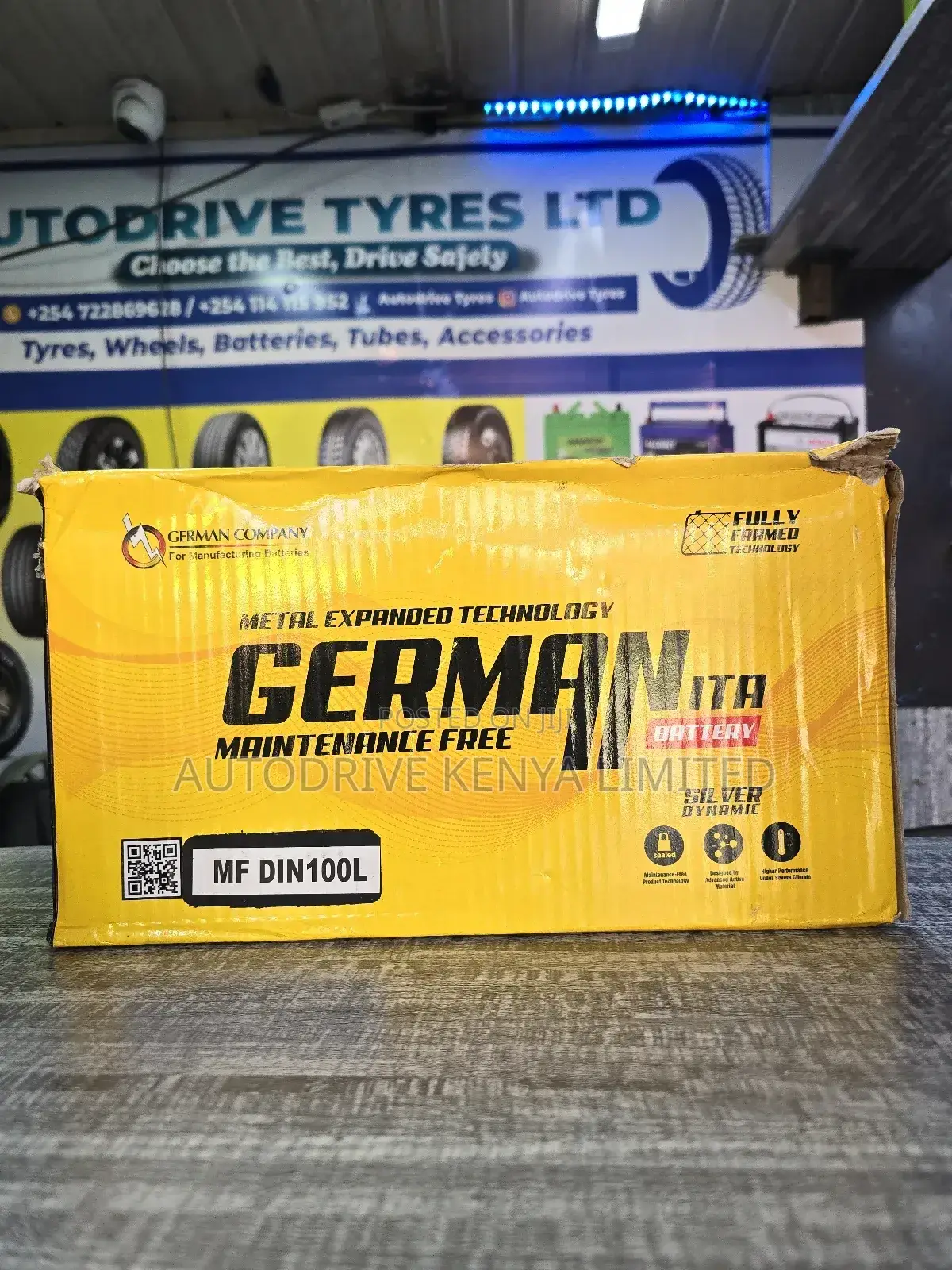 DIN100 Germanita Car Battery