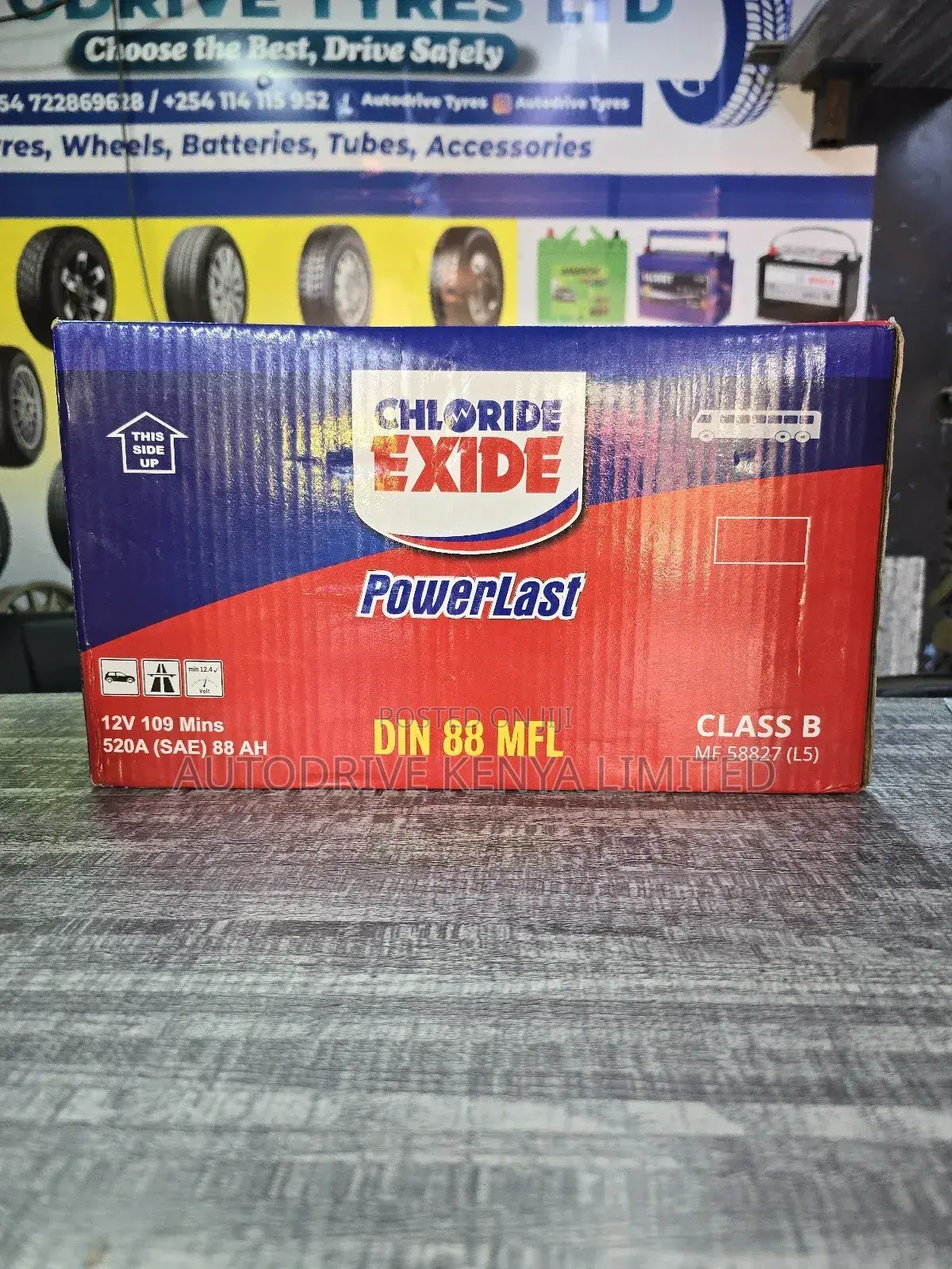 DIN88 Chloride Exide Powerlast