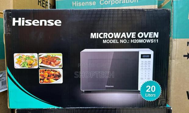 Hisense White Digital Microwave - main view