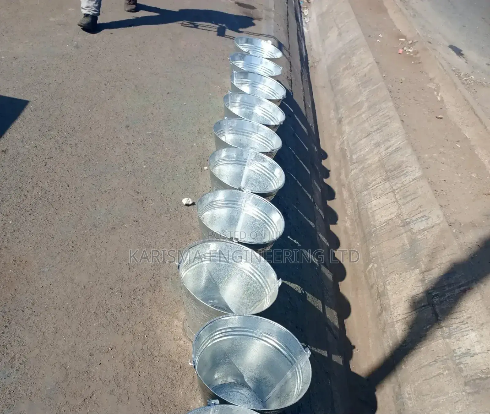Metallic School Buckets