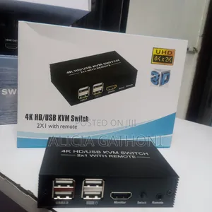  Hdmi/Usb KVN Switch 2X1 With Remote