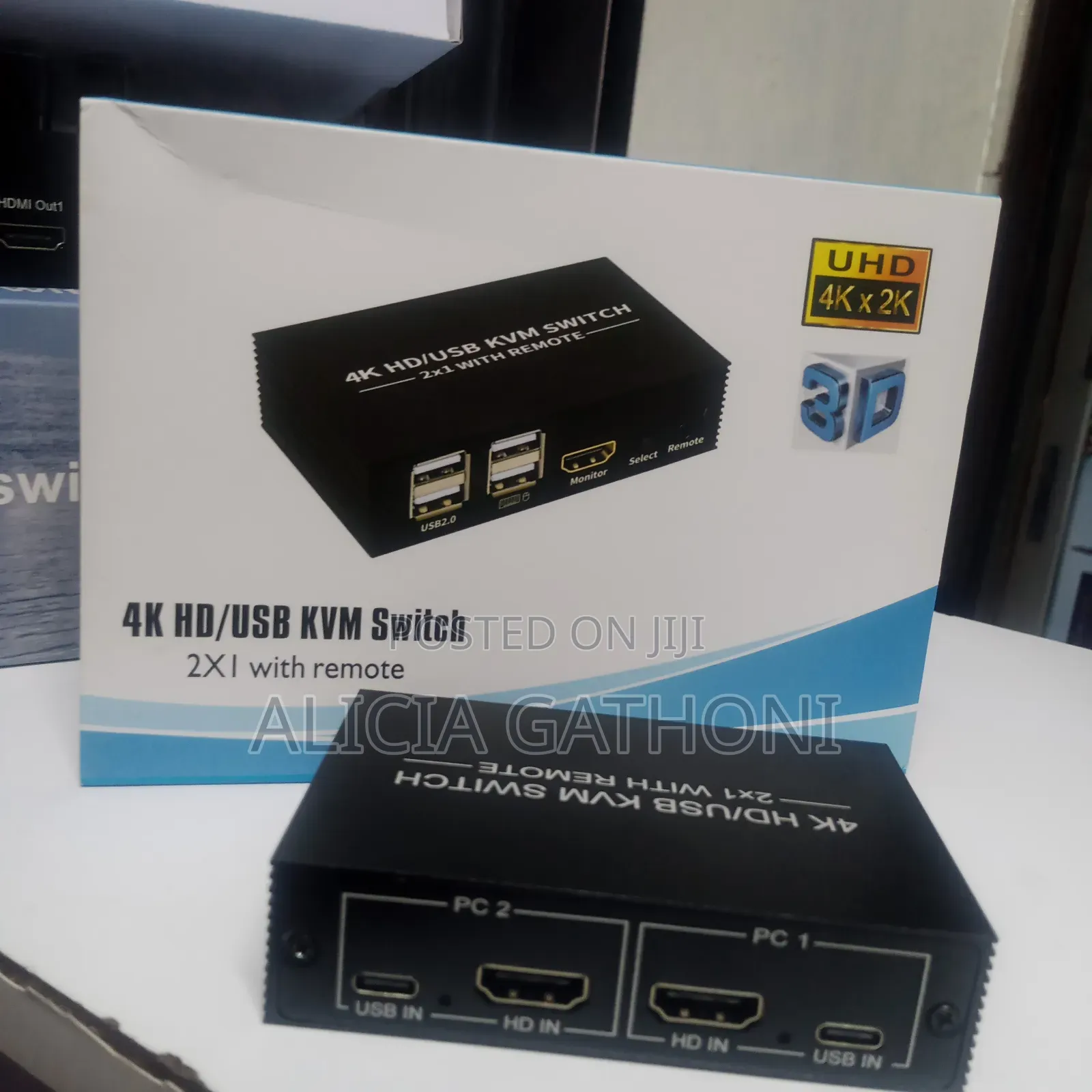 Hdmi/Usb KVN Switch 2X1 With Remote