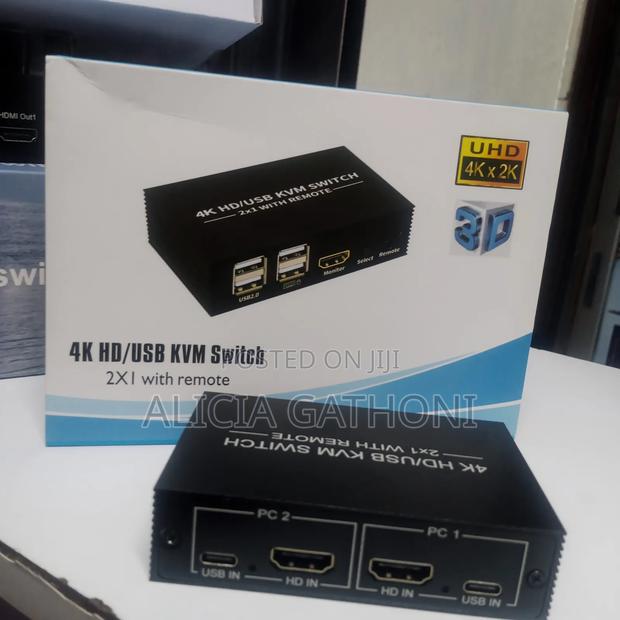  Hdmi/Usb KVN Switch 2X1 With Remote - thumbnail 2