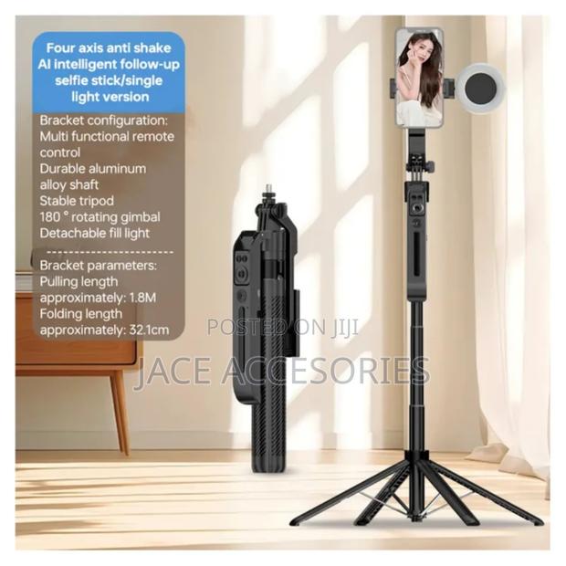 2 in 1tripod/Selfie Stick With Ai Face Tracking - main view